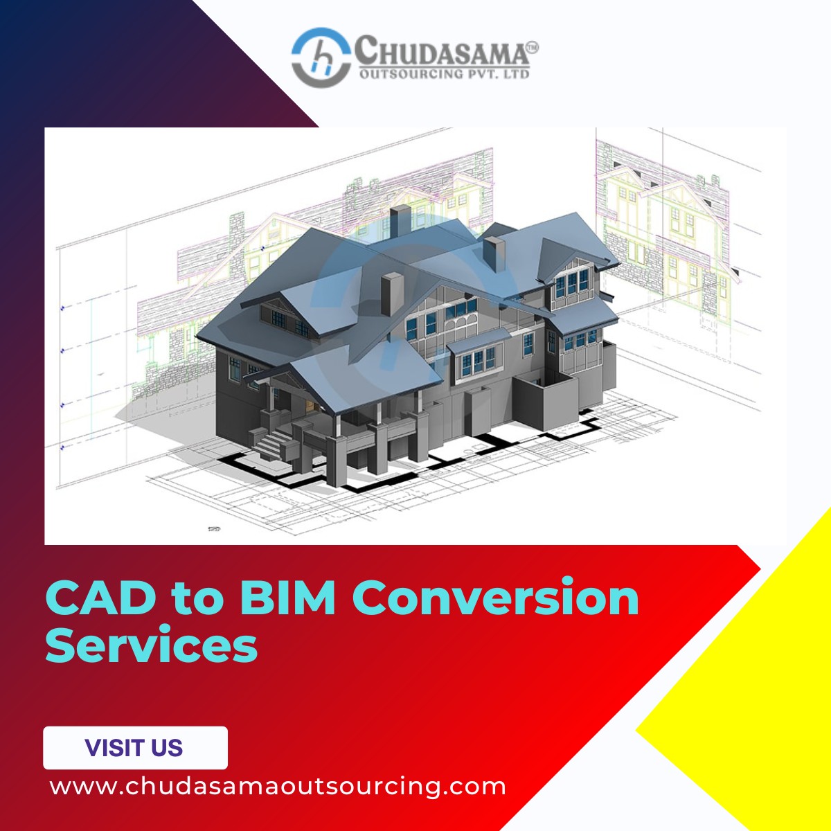 Cad To Bim Conversion Services - Chudasama Outsourcing